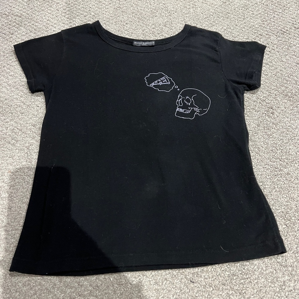 Brandy Melville Skeleton Crop Top